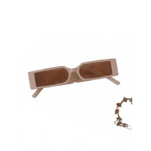 NEW ARSN THE LABEL women's for your eyes only sunglasses in beige